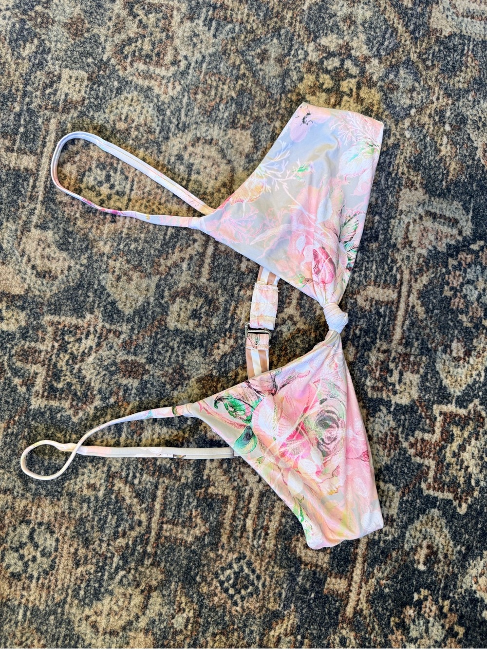 Dippin' Daisy's Pink Floral Bikini Top